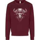 A Buffalo Head Mens Sweatshirt Jumper Maroon