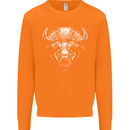 A Buffalo Head Mens Sweatshirt Jumper Orange