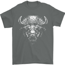 A Buffalo Head Mens T-Shirt 100% Cotton Charcoal