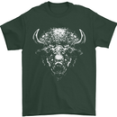 A Buffalo Head Mens T-Shirt 100% Cotton Forest Green