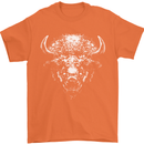 A Buffalo Head Mens T-Shirt 100% Cotton Orange