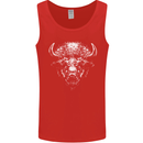 A Buffalo Head Mens Vest Tank Top Red