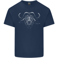 A Buffalo Mens Cotton T-Shirt Tee Top Navy Blue