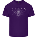 A Buffalo Mens Cotton T-Shirt Tee Top Purple