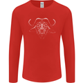 A Buffalo Mens Long Sleeve T-Shirt Red