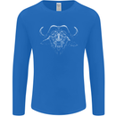 A Buffalo Mens Long Sleeve T-Shirt Royal Blue