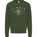 A Buffalo Mens Sweatshirt Jumper Forest Green
