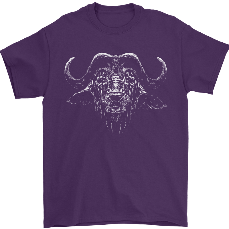 A Buffalo Mens T-Shirt 100% Cotton Purple