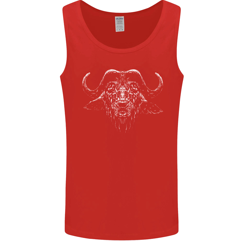 A Buffalo Mens Vest Tank Top Red