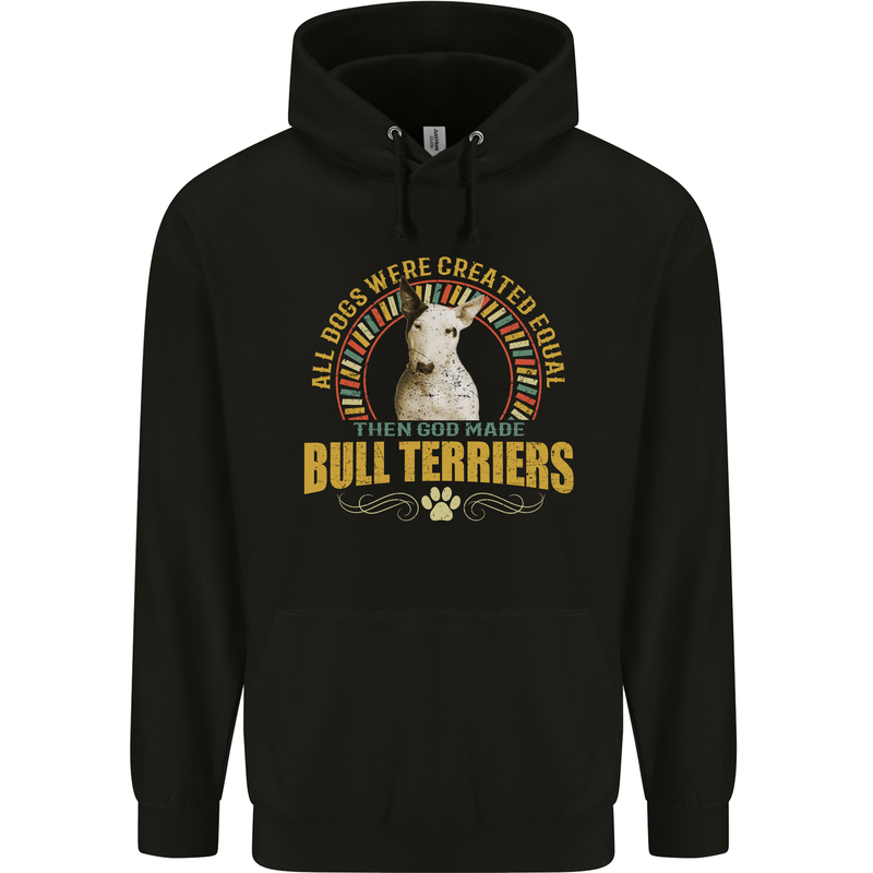 A Bull Terrier Dog Childrens Kids Hoodie Black