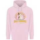 A Bull Terrier Dog Childrens Kids Hoodie Light Pink