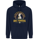 A Bull Terrier Dog Childrens Kids Hoodie Navy Blue