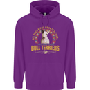 A Bull Terrier Dog Childrens Kids Hoodie Purple