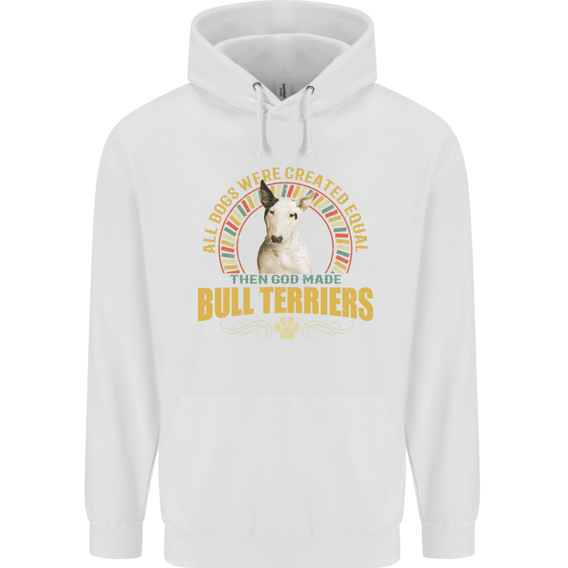 A Bull Terrier Dog Childrens Kids Hoodie White