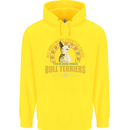 A Bull Terrier Dog Childrens Kids Hoodie Yellow