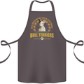 A Bull Terrier Dog Cotton Apron 100% Organic Dark Grey