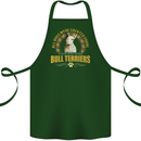 A Bull Terrier Dog Cotton Apron 100% Organic Forest Green