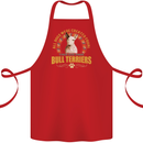 A Bull Terrier Dog Cotton Apron 100% Organic Red