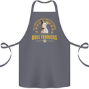 A Bull Terrier Dog Cotton Apron 100% Organic Steel