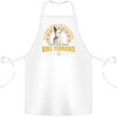 A Bull Terrier Dog Cotton Apron 100% Organic White