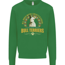 A Bull Terrier Dog Kids Sweatshirt Jumper Irish Green