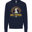 A Bull Terrier Dog Kids Sweatshirt Jumper Navy Blue