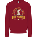 A Bull Terrier Dog Kids Sweatshirt Jumper Red