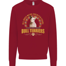 A Bull Terrier Dog Kids Sweatshirt Jumper Red