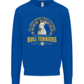 A Bull Terrier Dog Kids Sweatshirt Jumper Royal Blue