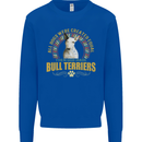 A Bull Terrier Dog Kids Sweatshirt Jumper Royal Blue