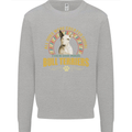 A Bull Terrier Dog Kids Sweatshirt Jumper Sports Grey