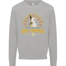 A Bull Terrier Dog Kids Sweatshirt Jumper Sports Grey