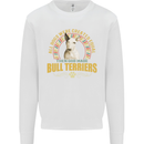 A Bull Terrier Dog Kids Sweatshirt Jumper White
