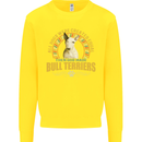 A Bull Terrier Dog Kids Sweatshirt Jumper Yellow