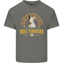 A Bull Terrier Dog Kids T-Shirt Childrens Charcoal
