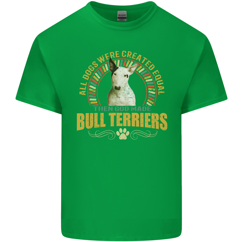 A Bull Terrier Dog Kids T-Shirt Childrens Irish Green
