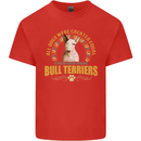 A Bull Terrier Dog Kids T-Shirt Childrens Red