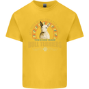 A Bull Terrier Dog Kids T-Shirt Childrens Yellow