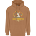 A Bull Terrier Dog Mens 80% Cotton Hoodie Caramel Latte