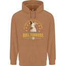 A Bull Terrier Dog Mens 80% Cotton Hoodie Caramel Latte