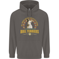 A Bull Terrier Dog Mens 80% Cotton Hoodie Charcoal