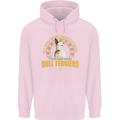 A Bull Terrier Dog Mens 80% Cotton Hoodie Light Pink