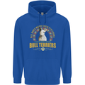 A Bull Terrier Dog Mens 80% Cotton Hoodie Royal Blue