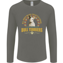 A Bull Terrier Dog Mens Long Sleeve T-Shirt Charcoal