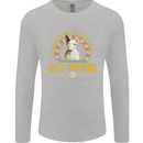 A Bull Terrier Dog Mens Long Sleeve T-Shirt Sports Grey