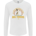 A Bull Terrier Dog Mens Long Sleeve T-Shirt White