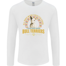 A Bull Terrier Dog Mens Long Sleeve T-Shirt White