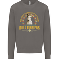 A Bull Terrier Dog Mens Sweatshirt Jumper Charcoal