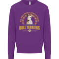 A Bull Terrier Dog Mens Sweatshirt Jumper Purple