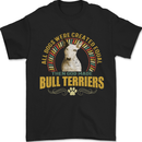A Bull Terrier Dog Mens T-Shirt 100% Cotton Black